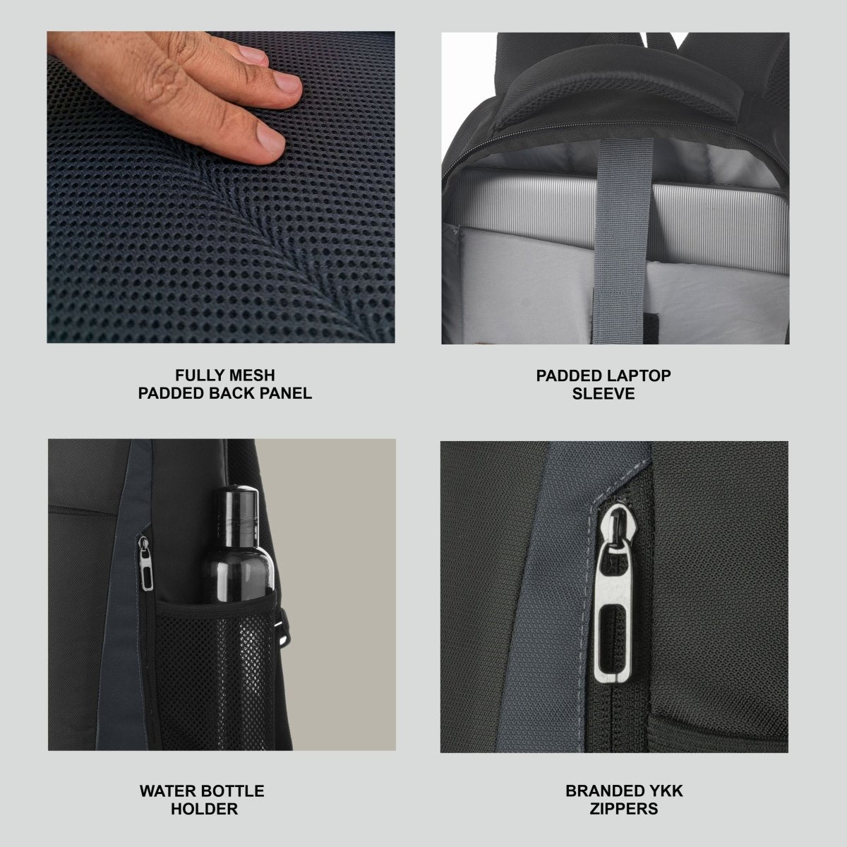 LB01 25L Laptop Backpack - Grey (Clearance sale) - TRAWOC