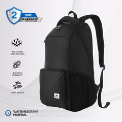 LB02 25L Laptop Backpack - Black - TRAWOC
