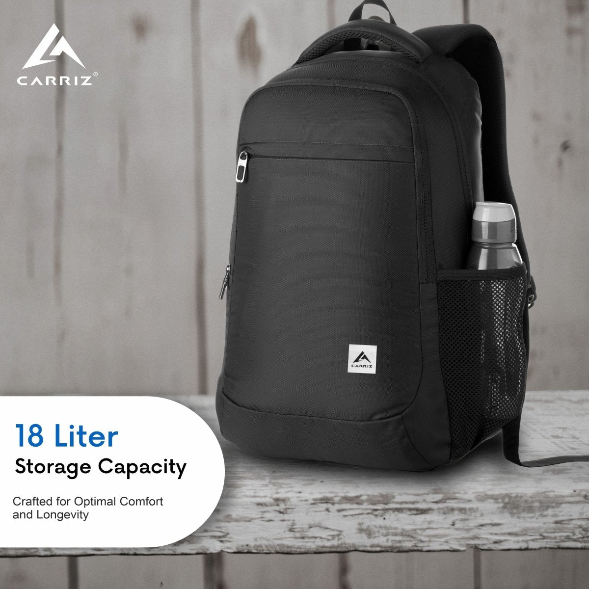 LB03 18L Laptop Backpack - Black (Clearance Sale) - TRAWOC