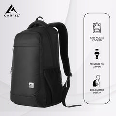 LB03 18L Laptop Backpack - Black (Clearance Sale) - TRAWOC