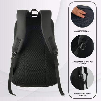 LB03 18L Laptop Backpack - Grey (Clearance Sale) - TRAWOC