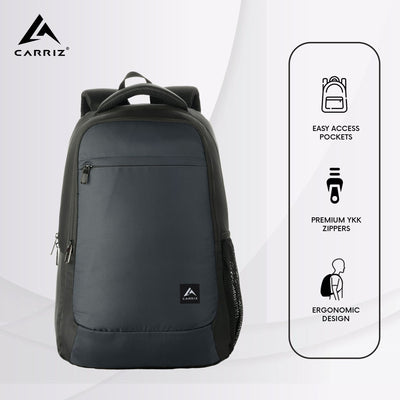 LB03 18L Laptop Backpack - Grey (Clearance Sale) - TRAWOC