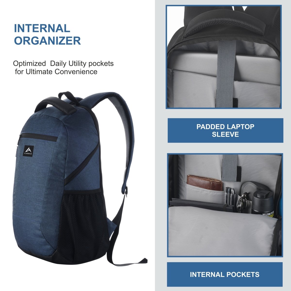 LB04 27L Laptop Backpack - Dark Blue (Clearance sale) - TRAWOC