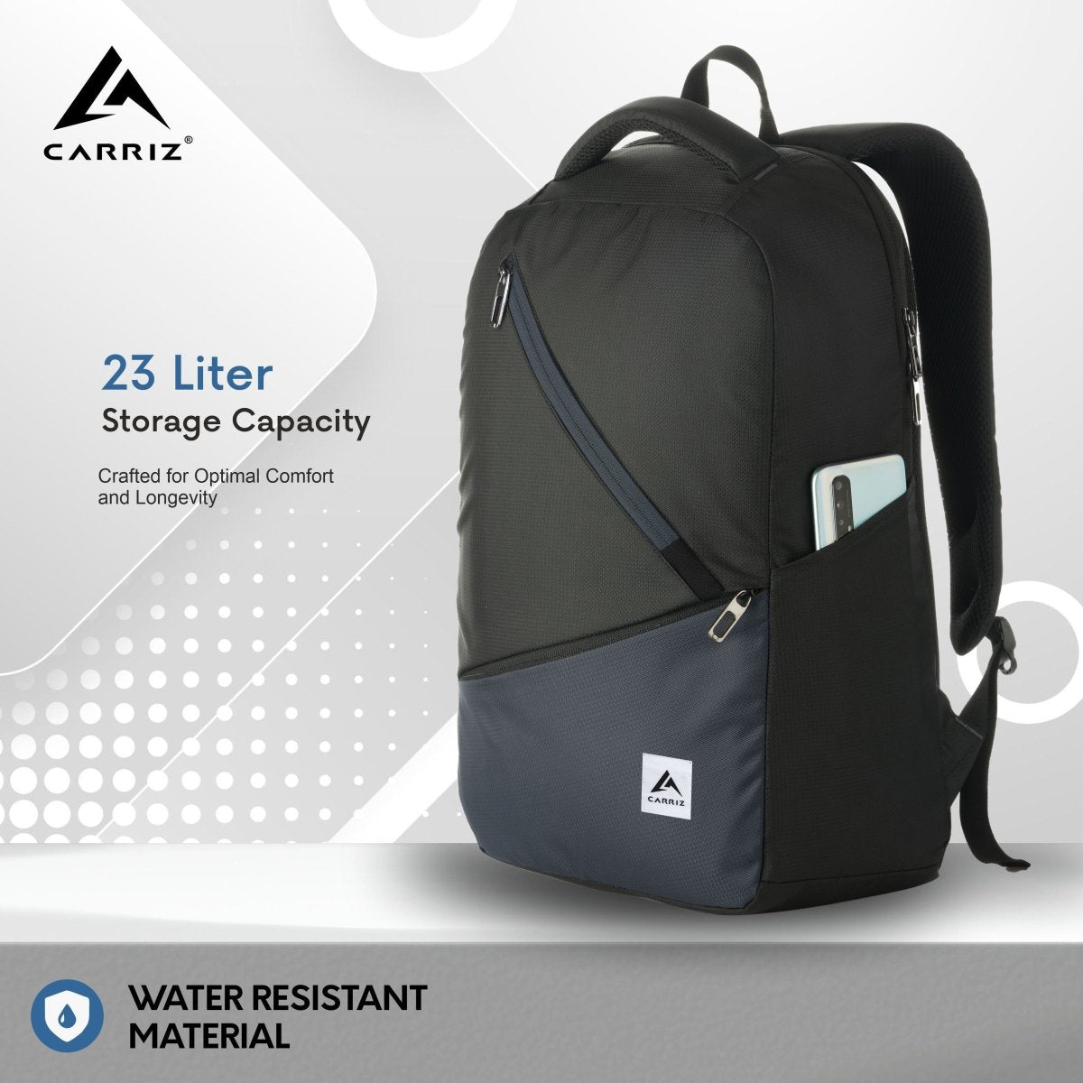 LB05 23L Laptop Backpack - Grey (Clearance sale) - TRAWOC