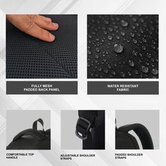 LB07 20L Laptop Backpack Black (Clearance sale) - TRAWOC