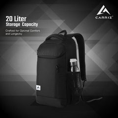LB07 20L Laptop Backpack Black (Clearance sale) - TRAWOC