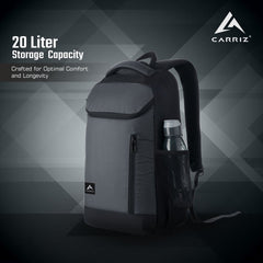 LB07 20L Laptop Backpack Grey (Clearance sale) - TRAWOC