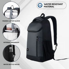 LB07 20L Laptop Backpack Grey (Clearance sale) - TRAWOC