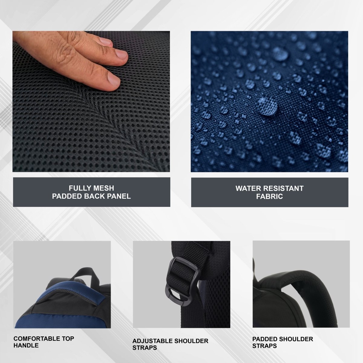 LB07 20L Laptop Backpack Navy Blue (Clearance sale) - TRAWOC