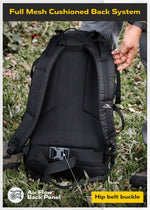INFERNO 40 L Laptop Backpack for Men and Women Casual Bag for Regular Travelling - Black