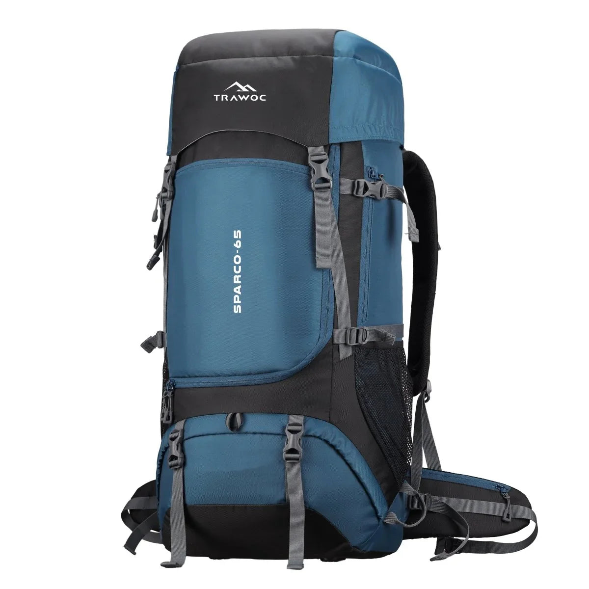 Sparco 65L Travel Backpack featuring with Laptop Compartment & Shoe Compartment – Englishblue - TRAWOC