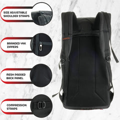 STEALTH 40L Backpack for Men and Women,with Rain Cover & Shoe Compartment - Black - TRAWOC