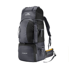 Stonex 60 L Backpack with Ergonomic Shoulder Straps & Lightweight Build, for men & women - Black - TRAWOC