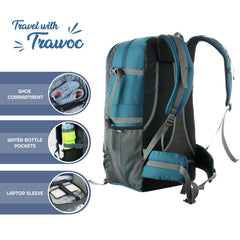BLAZE 55 L Travel Backpack Daypack  for Camping Hiking Trekking -Englishblue(clearance sale)