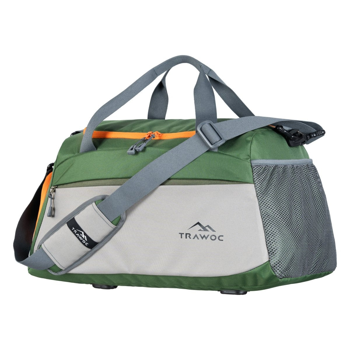 TMPB01 - 40L Duffle Bag, Travel Weekender Bag for men & women with Shoe Compartment, Water-Resistant - Green