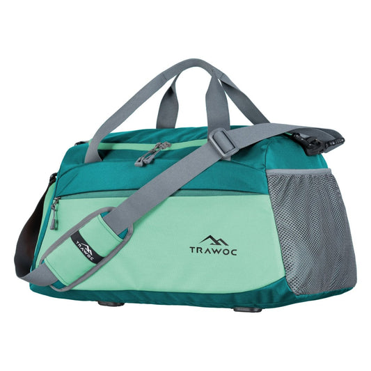 TMPB01 - 40L Duffle Bag, Travel Weekender Bag for men & women with Shoe Compartment, Water - Resistant - Shamrock - TRAWOC