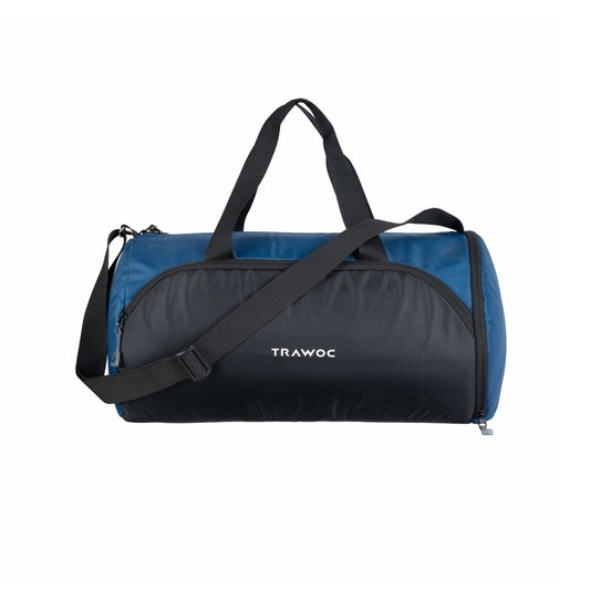 TMPB02 - 30L Gym, Sports & Travel Duffle , Unisex Duffel Bag with Shoe Compartment - EnglishBlue - TRAWOC