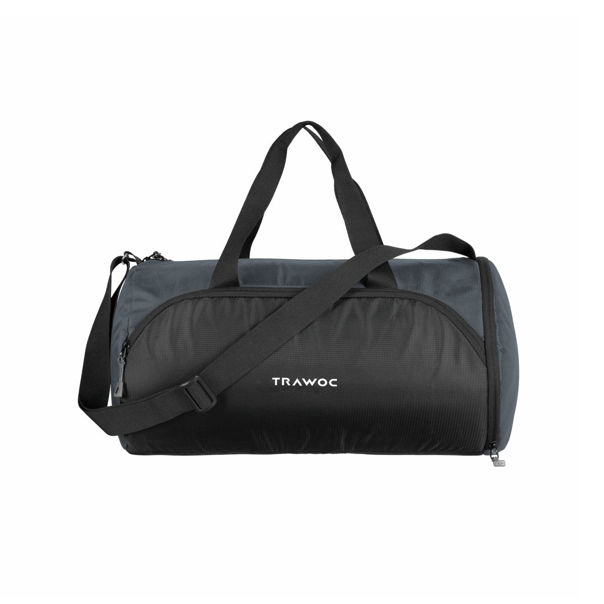 TMPB02 - 30L Gym, Sports & Travel Duffle , Unisex Duffel Bag with Shoe Compartment - Grey
