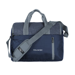 TMPB03 - Messenger Shoulder Bag with 16 - inch Laptop Compartment |Durable Office and College Bag - Navyblue - TRAWOC