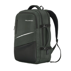 TPB02 - 25L Laptop Backpack with USB Charging Port for Men & Women - Uniform green - TRAWOC