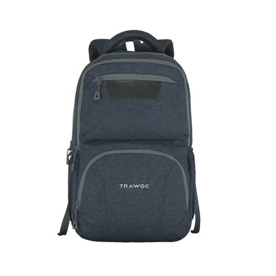 TPB04 - 30L Laptop Backpack 16 - Inch Compartment, USB Charging Port - Ash blue - TRAWOC