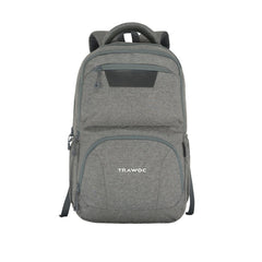 TPB04 - 30L Laptop Backpack 16 - Inch Compartment, USB Charging Port - Ash grey - TRAWOC