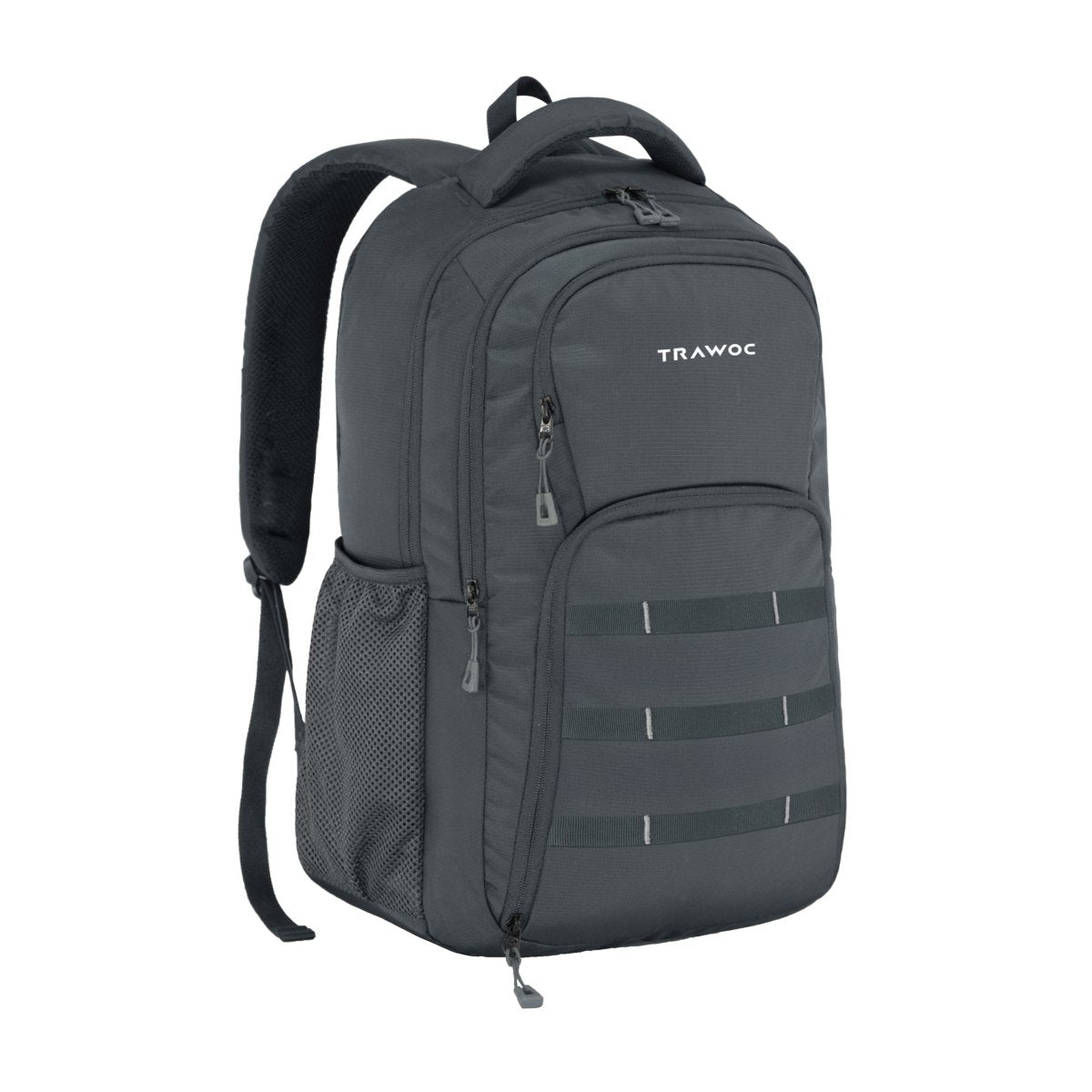 TPB05 - 35L Office & Travel Bag with 16 - Inch Padded Laptop Compartment, USB Charging Port - Grey(clearance sale) - TRAWOC