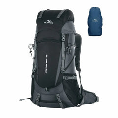 Venture Pro 65 L Travel Backpack with Rain Cover & with Laptop Compartment - Grey - TRAWOC