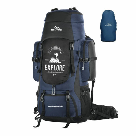 New Era Navy Blue Rucksack Trekking Travel Backpacks Collections With Best Deal Price In India TRAWOC New Era Navy Blue Rucksack Trekking Travel Backpacks Collections With Best Deal Price In India TRAWOC