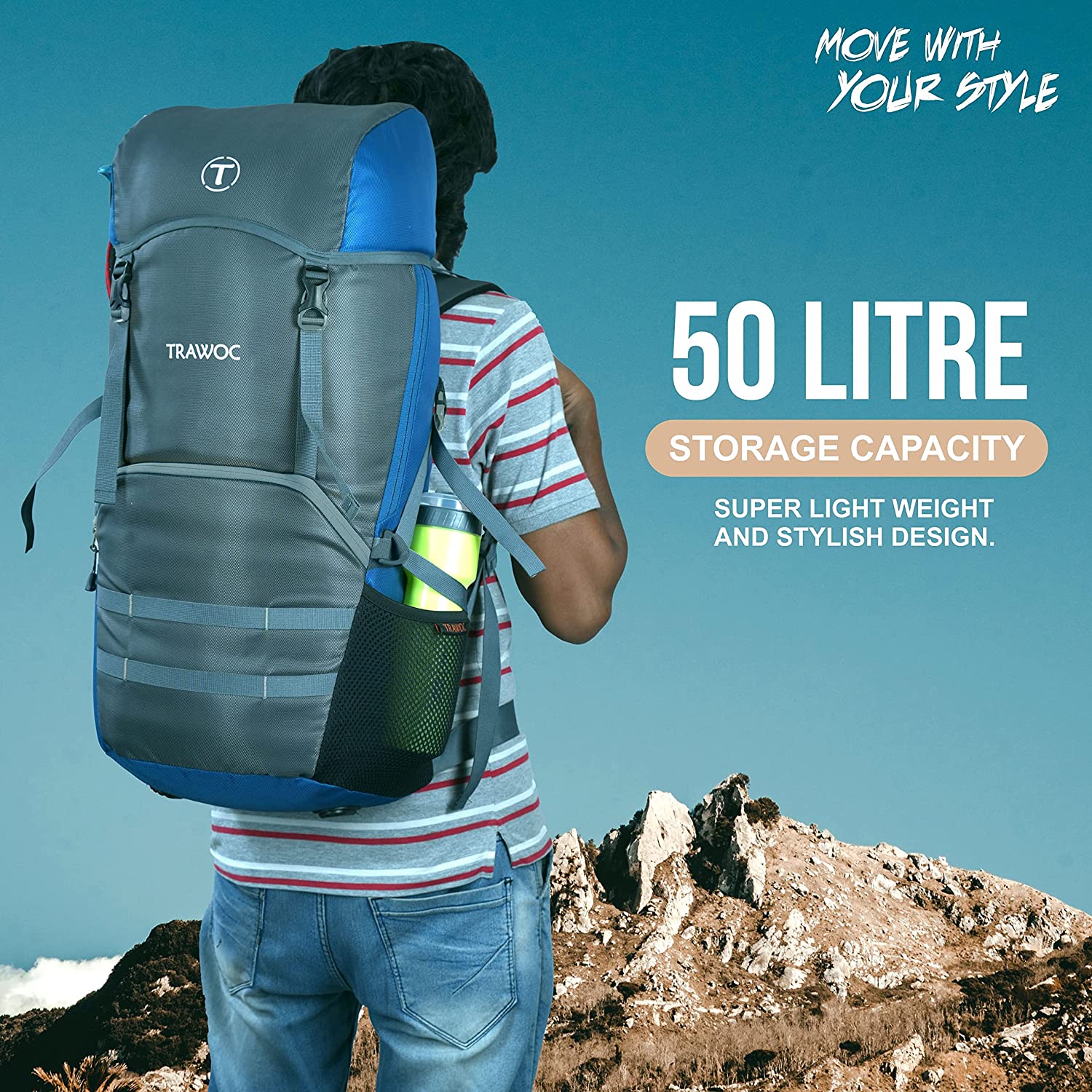 GLIDE-50 Backpack - Englishblue