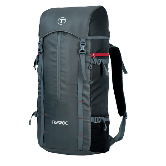 Hover 50L Backpack for Men & Women with Multi - Pocket Design & with Lightweight Build - Grey(clearance sale) - TRAWOC